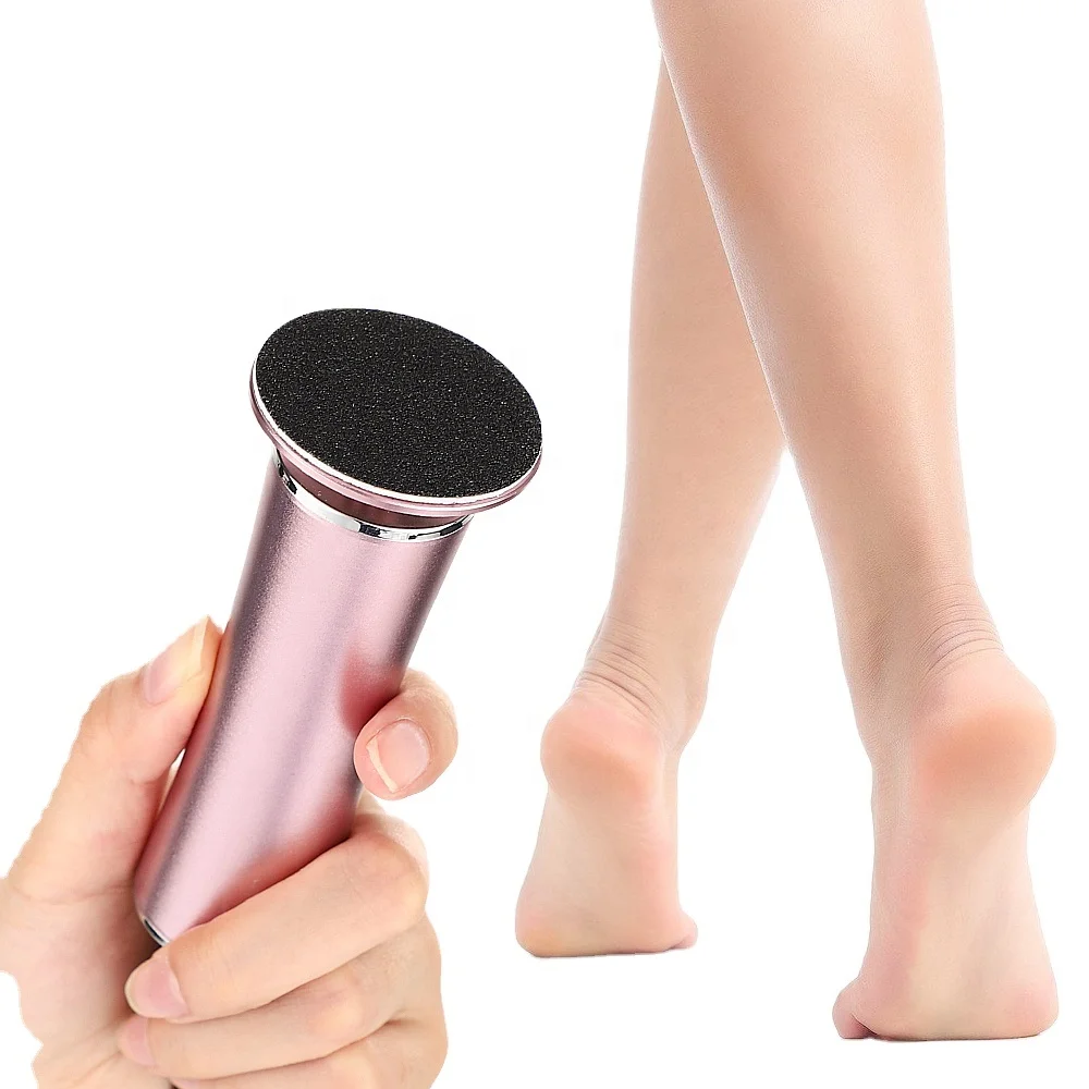 

2021 Rechargeable Stainless Steel Scaper Remover Replacement Mini Pink Electric Autmatic Foot Callus Remover Machine