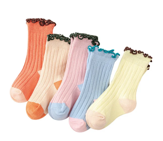 

1-12Years Cotton Slouch Crew Baby Kids Children Ruffle Socks TW2091