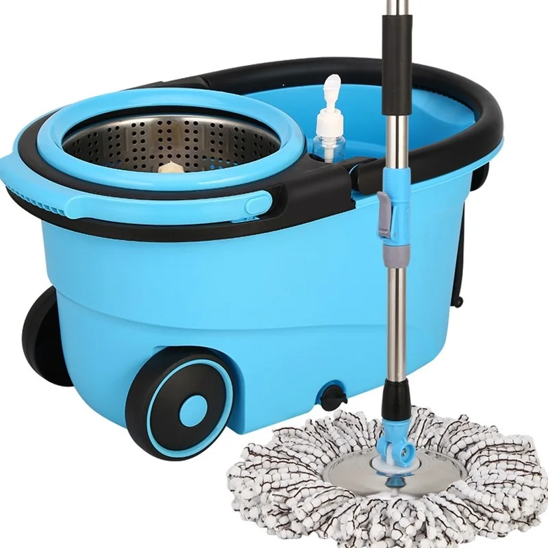 Household 360 Spin Magic Mop Easy Clean Mop Bucket Wheels Walkable
