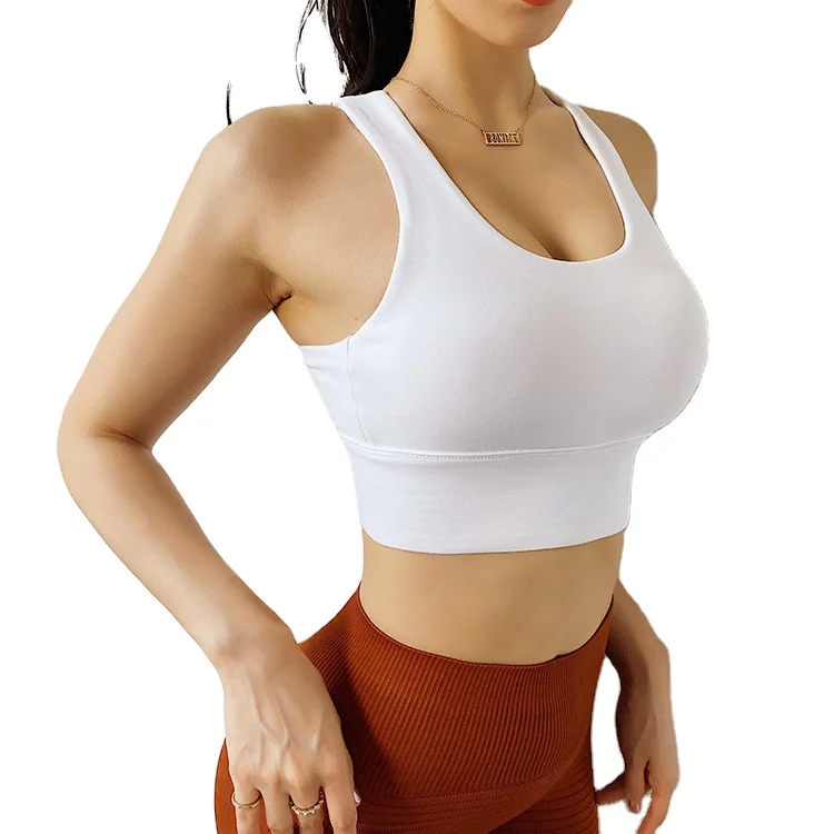 

Sports Wear Women's Shock-proof Running Fitness Bra Quick Dry Large Size Gather Back Plus Size Yoga Sports Bra