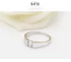 Read ring 3A zircon white copper classic simple popular men's rings manufacturers direct sale of quality wedding engagement ring