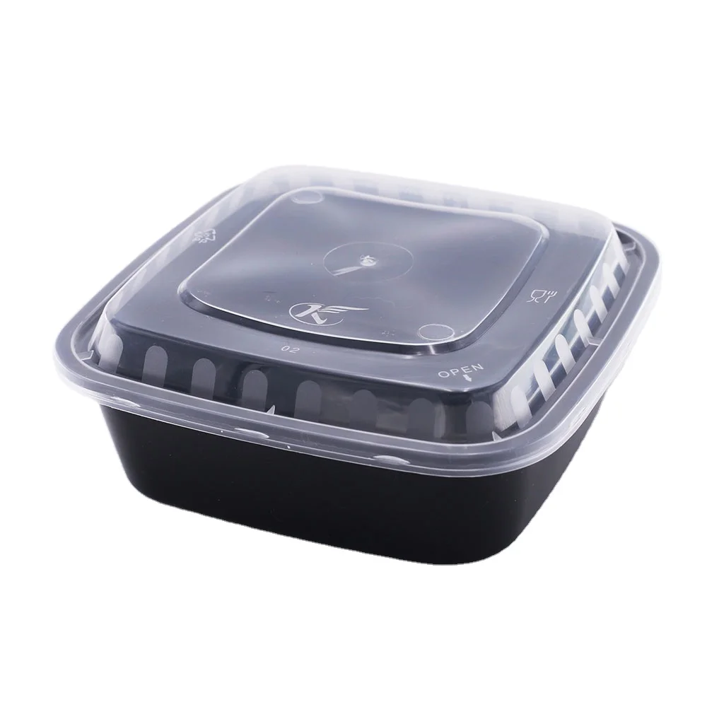 

food grade pp plastic microwavable food container fruit storage for fast food take away package