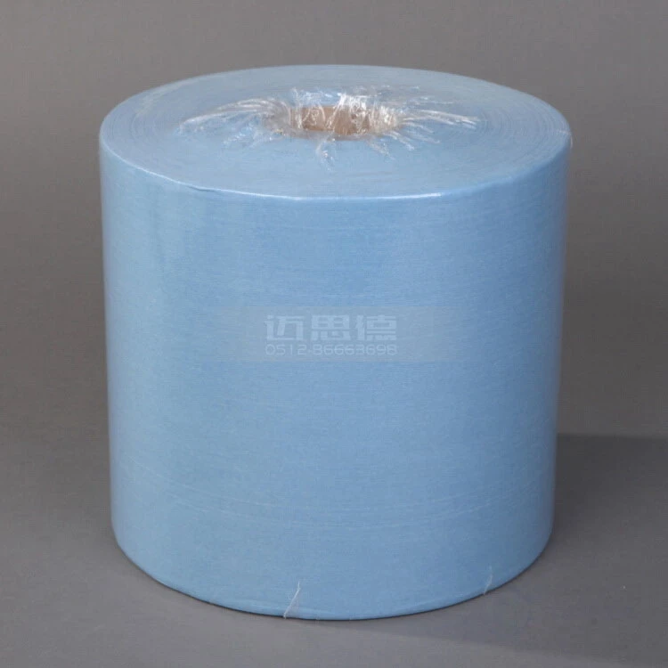 

Hot Sale High Performance Polyester Clean Room industrial paper wipe oil-absorbing dust-free paper wipes, White/blue