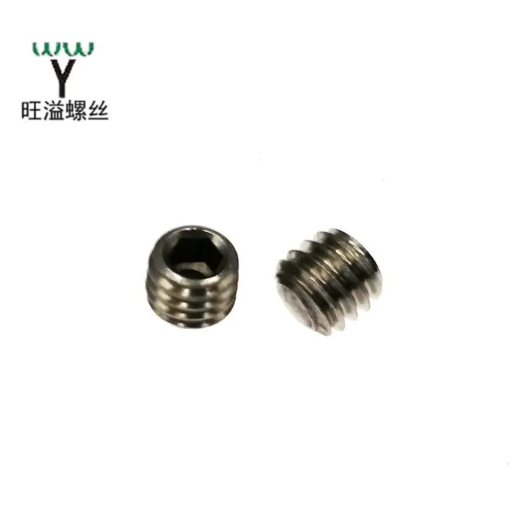 
Factory direct sale Non-standard customized Stainless steel 304/201 Hex socket with flat point Set screws M5 M6 