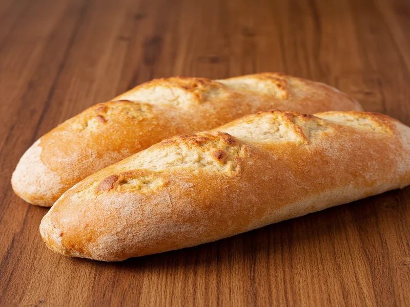 homemade baguette