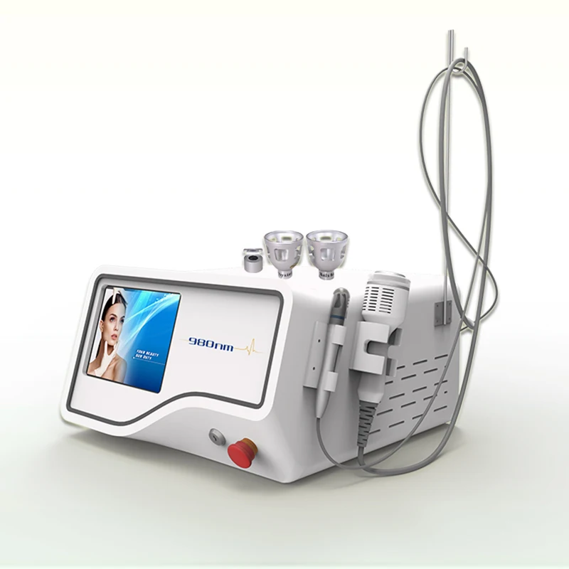 

2021 Hot sell spider vein removal machine 40w 6 in 1 980nm diode laser/40w 980nm vascular cleaner spider veins removal