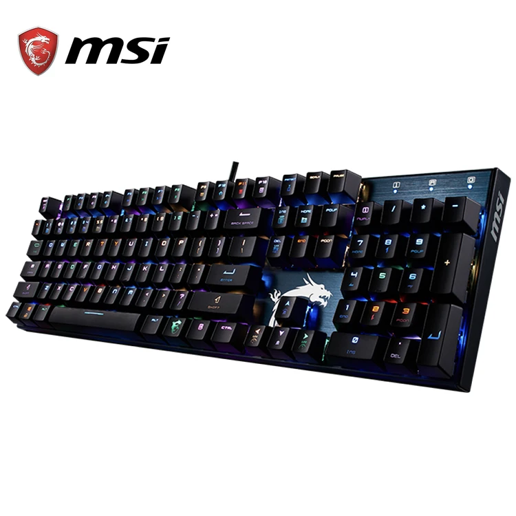 

MSI VIGOR GK50 Red Blue Black Brown Switches Mechanical Gaming Keyboard with RGB Light