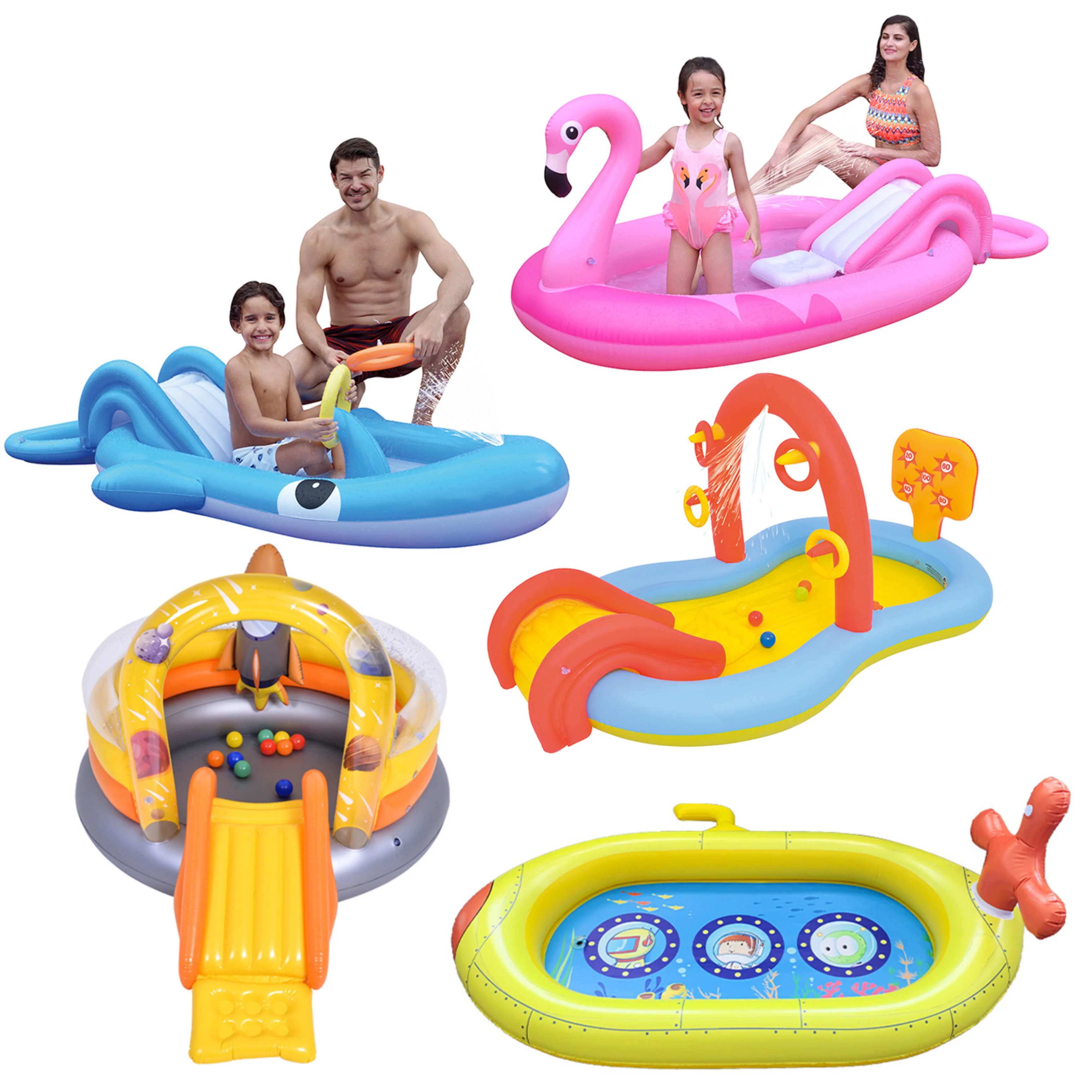 

Outdoor Children Play Center Pool PVC Swimming Pool Toy for Kids Inflatable Swimming Pool with Slide