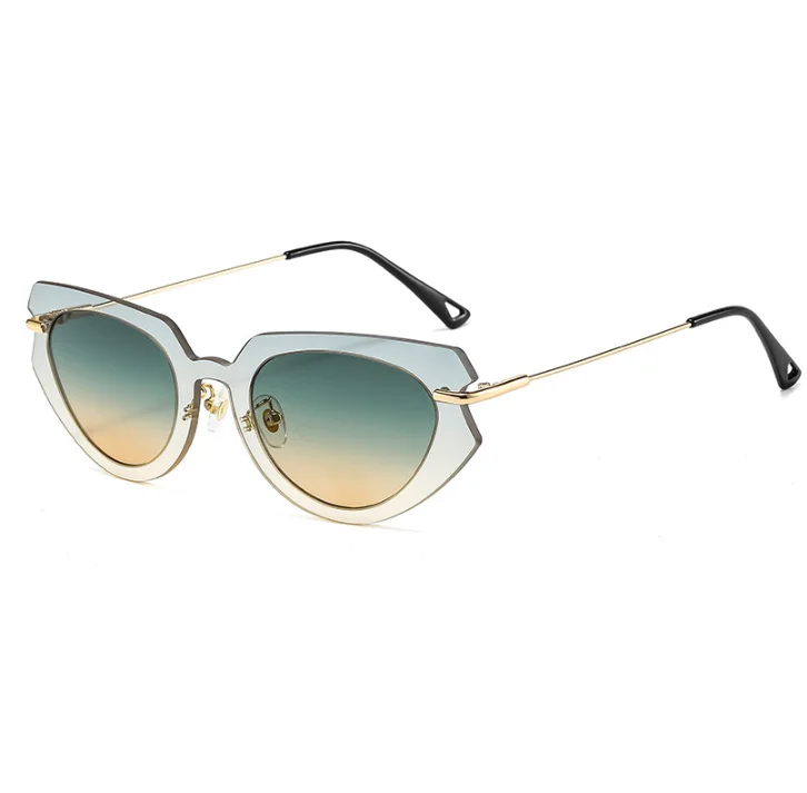 

2021 New men s Catwalk Personalized Sunglasses Metal Color Set Sunglasses