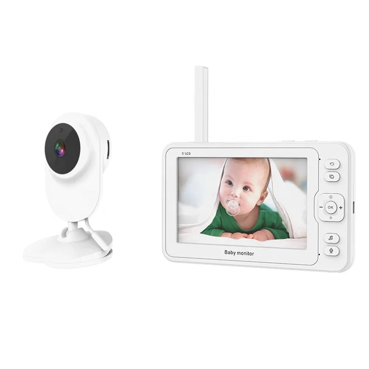 

5.0 inch 1080P 2.4ghz wireless digital baby monitor Video Babyphone Baby Monitor Camera with Playback TF Card Slot