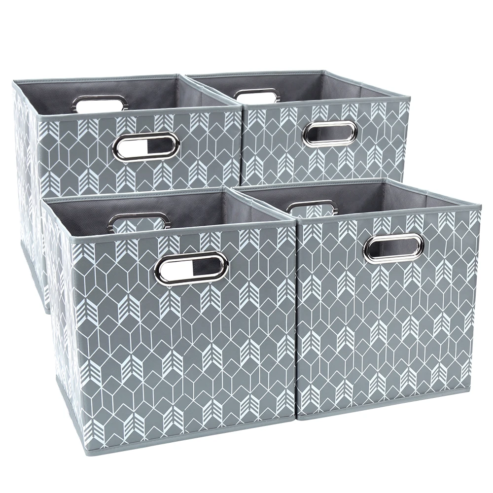 

4-piece transparent reusable clothes storage cubes women waterproof folding storage box portable storage bag for clothing