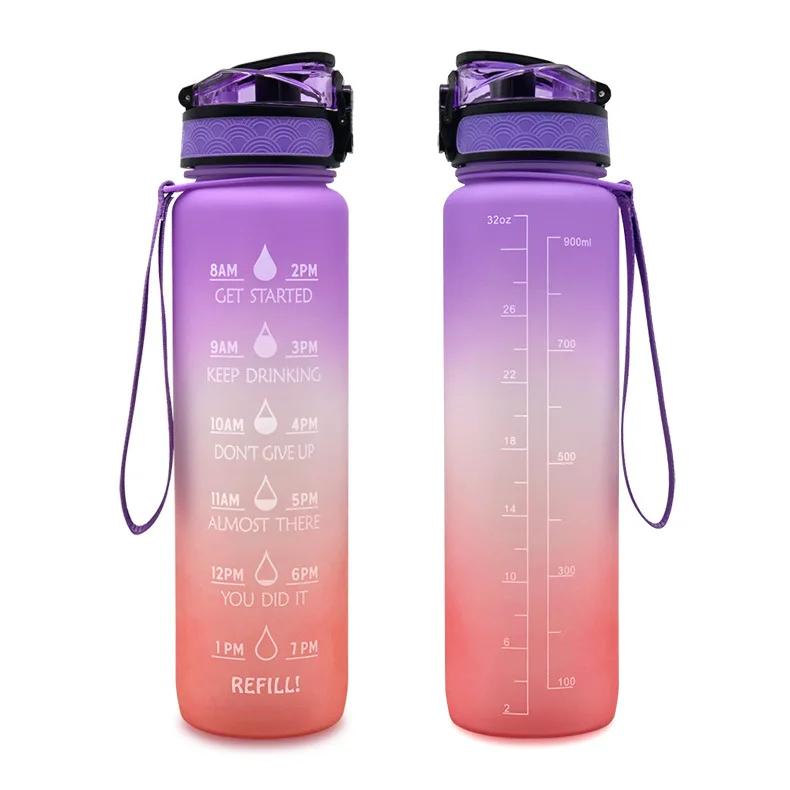 

Top Supplier 32 Oz Water Bottles Anti-Fall Sports Gallon Bottle With Bounce Cover Fitness Kettle
