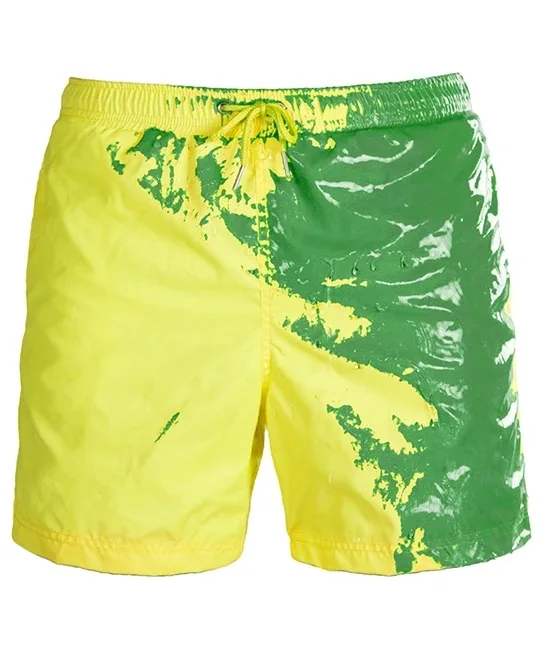 

Beach Shorts Men Magical Color Change Swimming Short Trunks Summer Swimsuit Swimwear Shorts Quick Dry Bathing Beach Pants 3XL