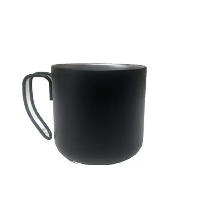 

304 stainless steel double layer vacuum beer mug with steel wire handle coffee cup, As the picture shows