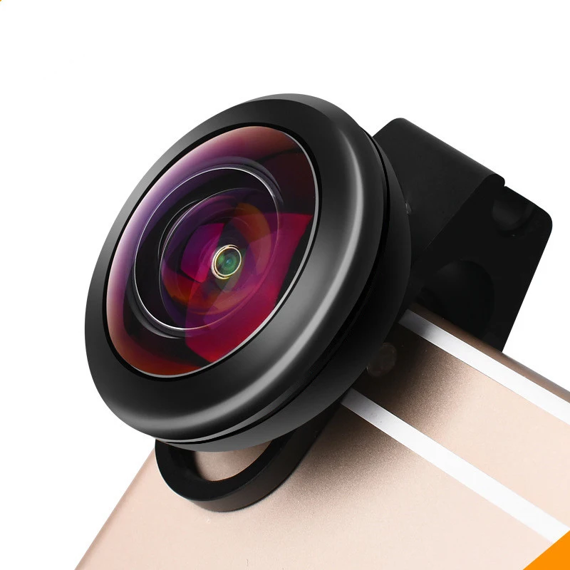

2020 Amazon Trending Mobile Phone Lens Clip-on HD Wide Lens Super Fisheye Lens Pro For Smartphone, Black