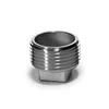 Stainless steel pipe square male hex and round threaded head plug