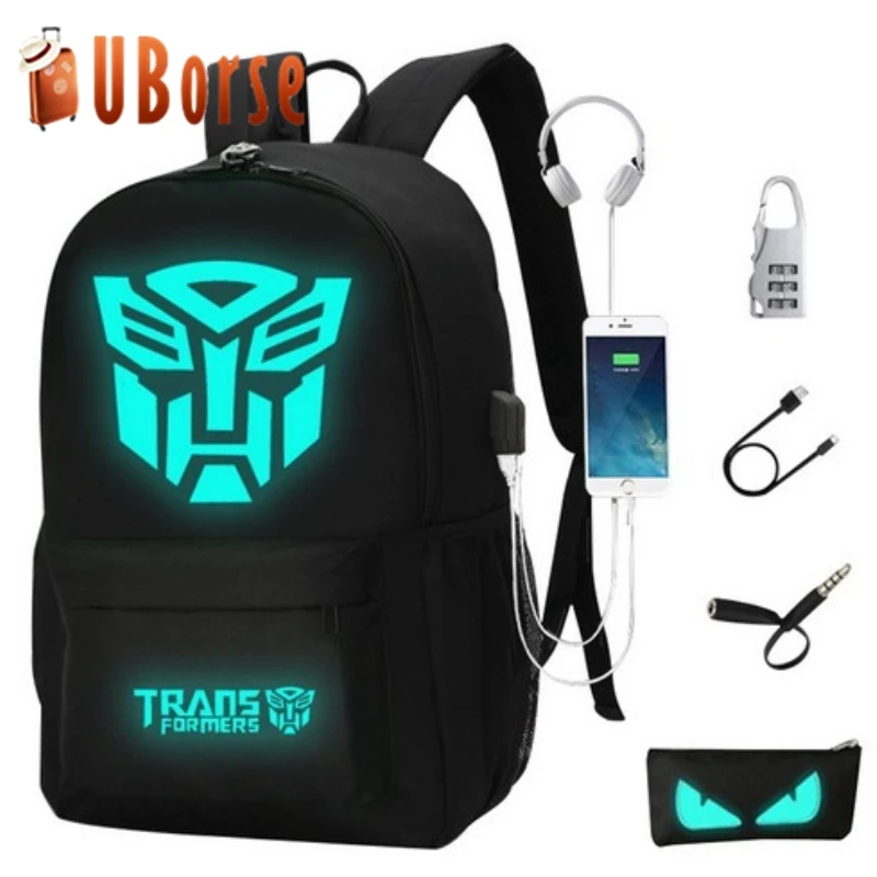 
2019 Noctilucent School Bags Custom Mochilas High Quality Travel Bag Backpack Laptop Shoulder Backpack 