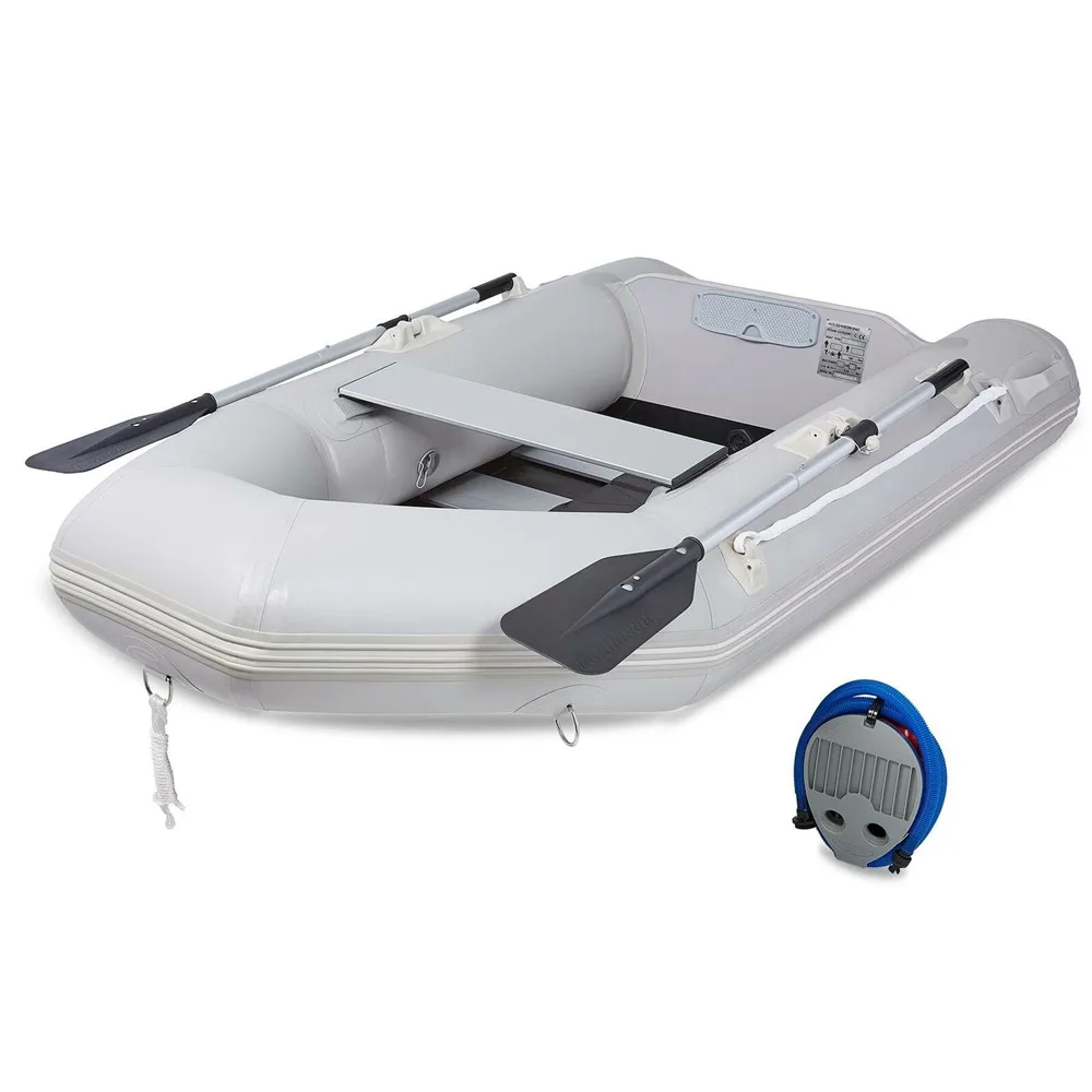 

230CM PVC Inflatable Rowing Boat Small Tender Fishing Boat for 1 person