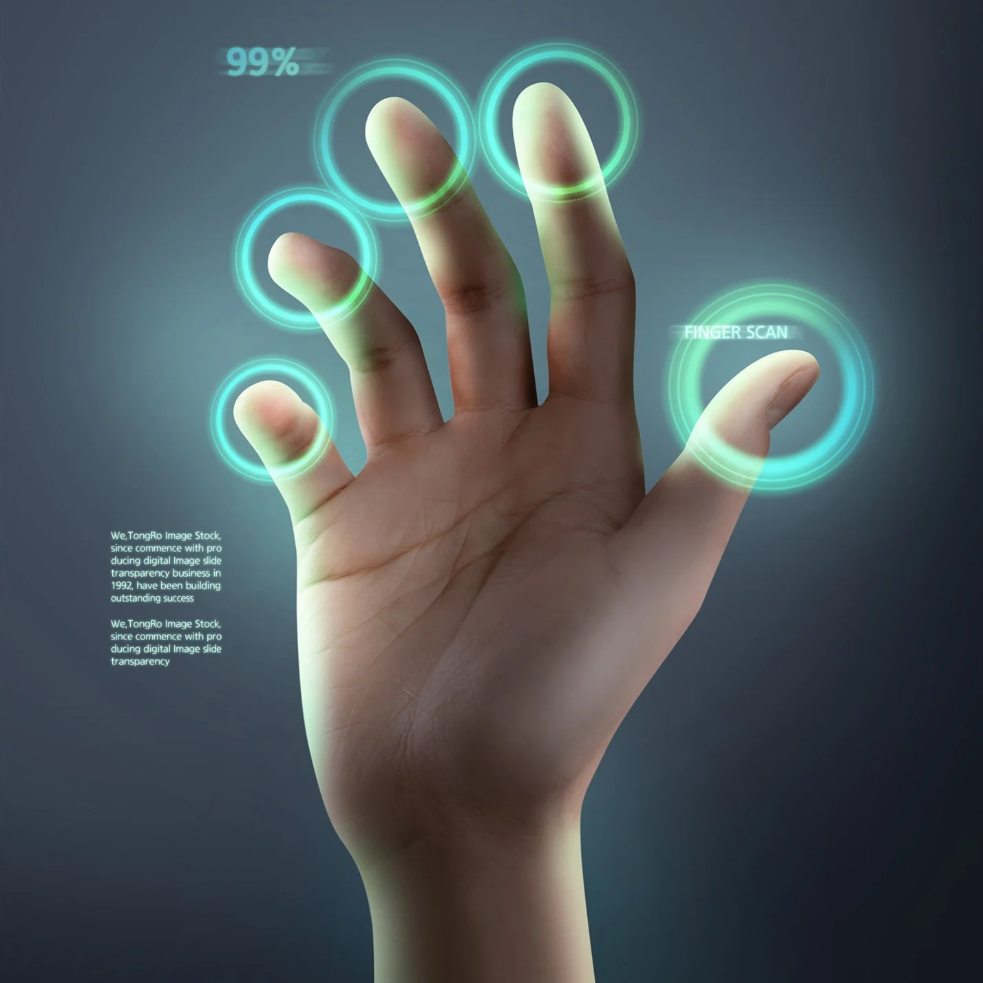 
Information encryption, identity authentication poster design 