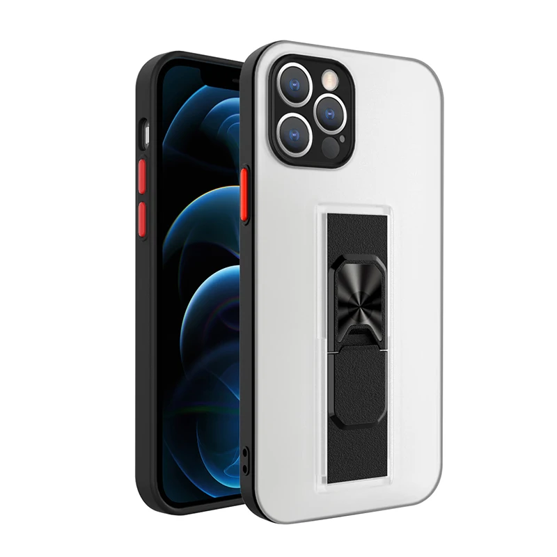 

Sport TPU+PC Wristband Mobile Phone Cover with Car Magnetic for iPhone 12 Pro Max