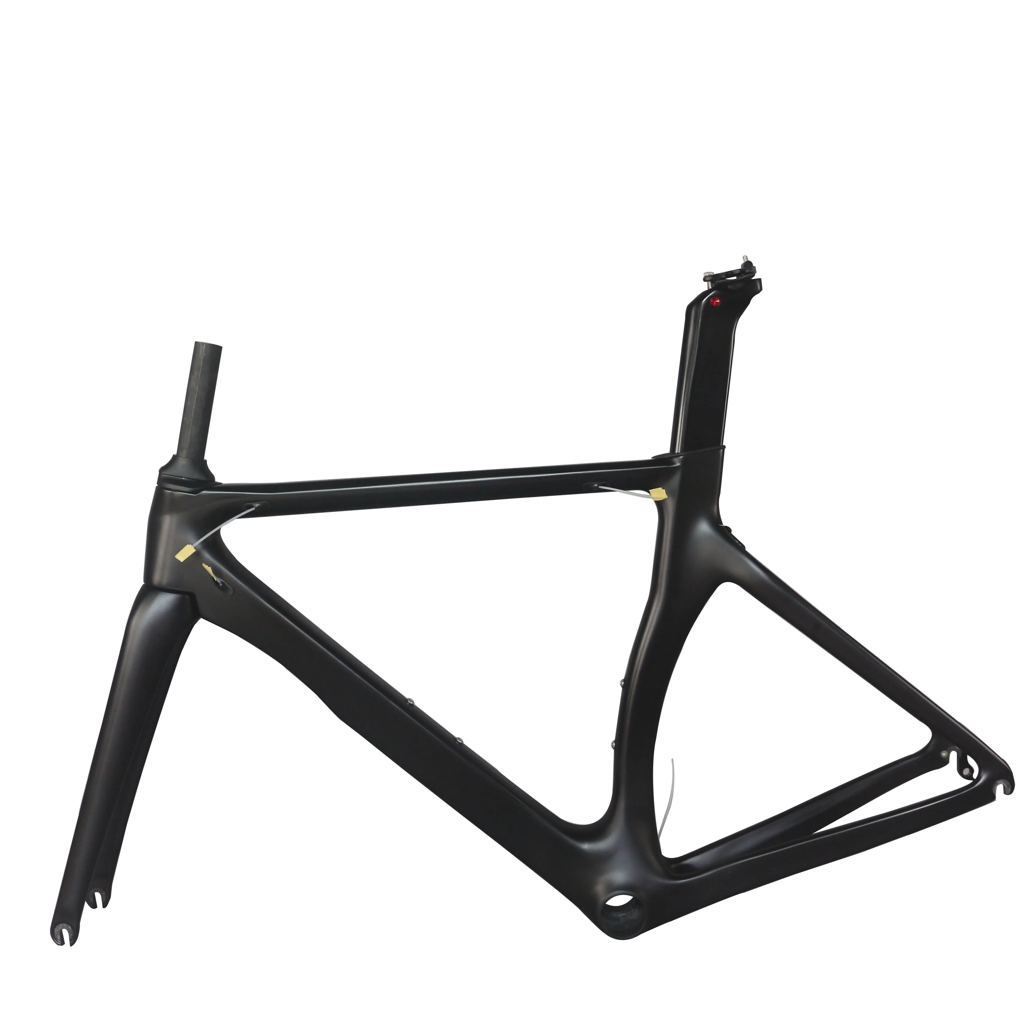 

Newest Full black color carbon fiber T800 bottom bracket BB386 aero road racing bike frame TT-X2