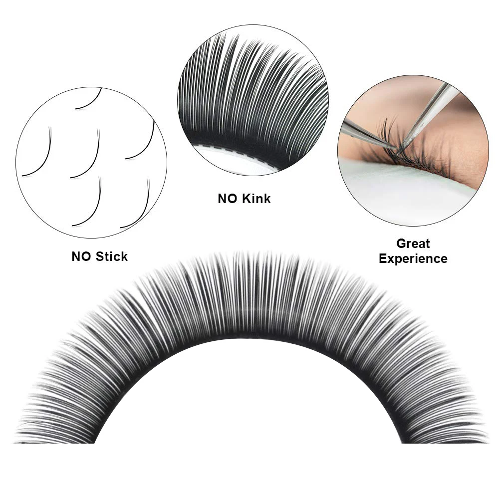 

Wholesale Synthetic Lash Extension Custom Lash Extension Volume Eyelash Extension