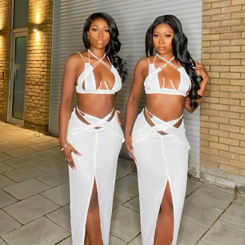 

KDL05779 Hot sell see through women clothing dresses Hollow out Halter sexy dress women sleeveless club dresses