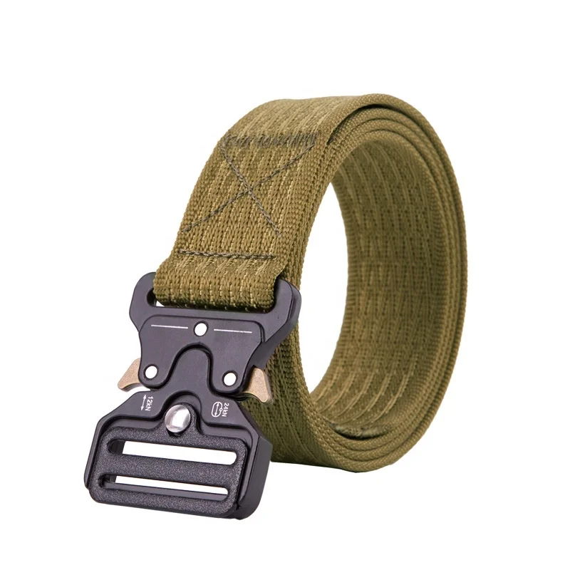 

Tactical Military Combat Metal Buckle Belt Army Training Waist Belt, 6colors