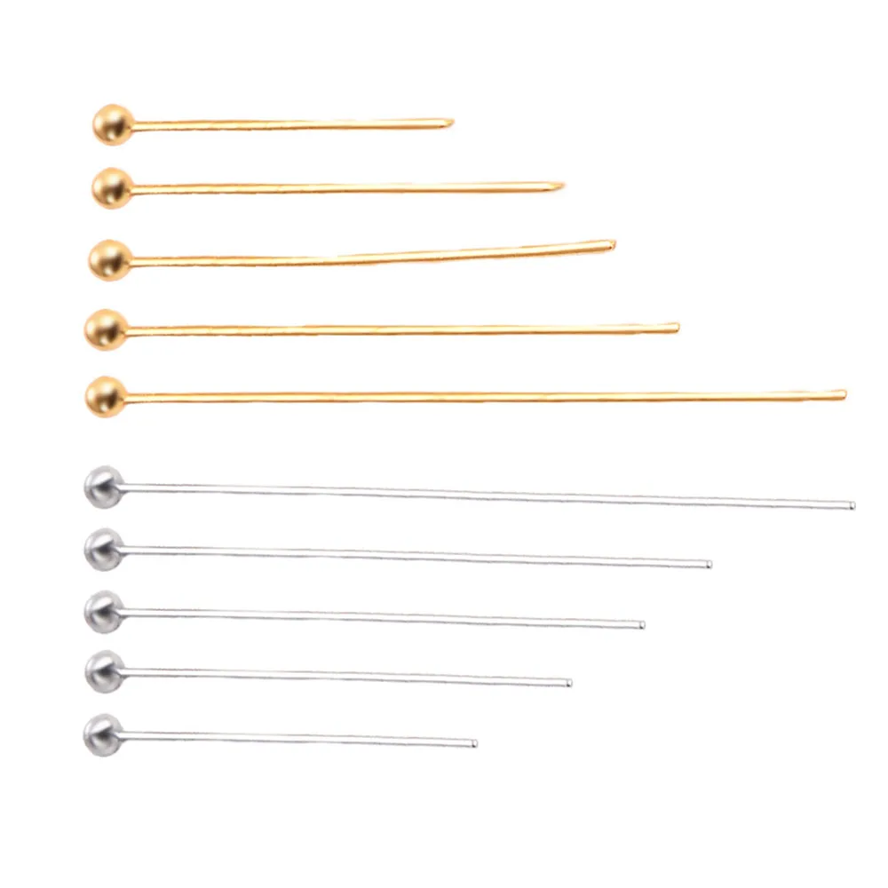 

500pcs/bag Stainless Steel Metal 2mm Ball Head Pins Needles Beads Handmade for DIY Jewelry Making Accessories Earring Findings