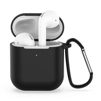 

Wholesale and Dropshipping Wireless Earphones Shockproof Silicone Protective Case for Apple AirPods 1 / 2 (Black)