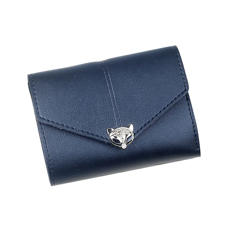 

Simple fashion buckle multi-card women wallet, Purple,black,pink,dark pink,gray