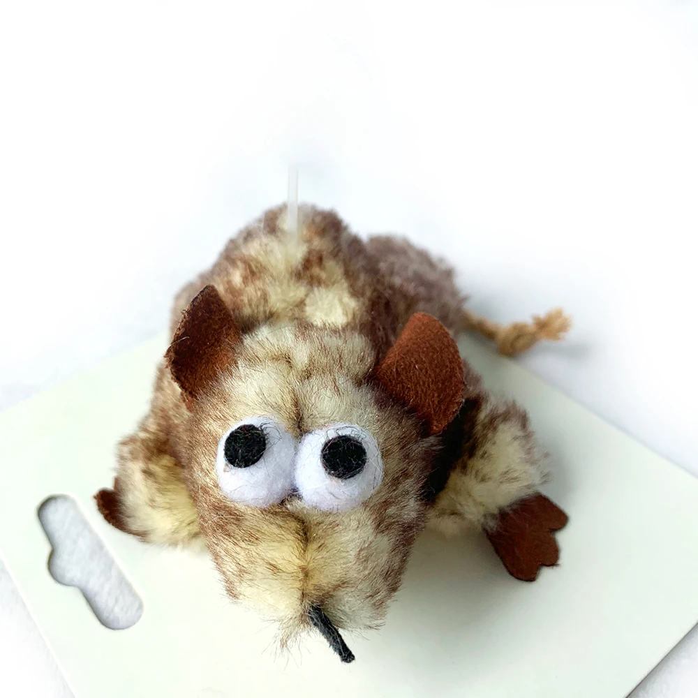 
Supplied new popular hunt interactive fluffy stuffed training mouse cat toys 