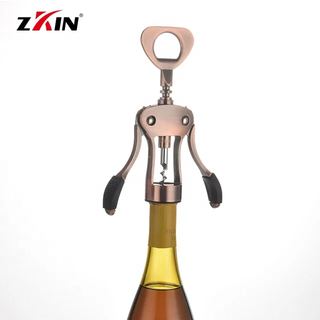 

Wing Corkscrew Wine Opener, Wine Corkscrew and Bottle Opener With Bonus Wine Stopper in a Deluxe Present, Custom color