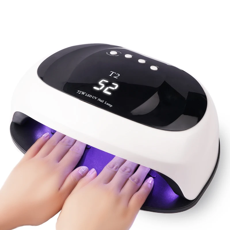 

2022 Hot T2 72W 36 Leds UV Nail Lamp Nail Dryer Big Size For Two Hands Quick Dy All Polish Gels Manicure Tools