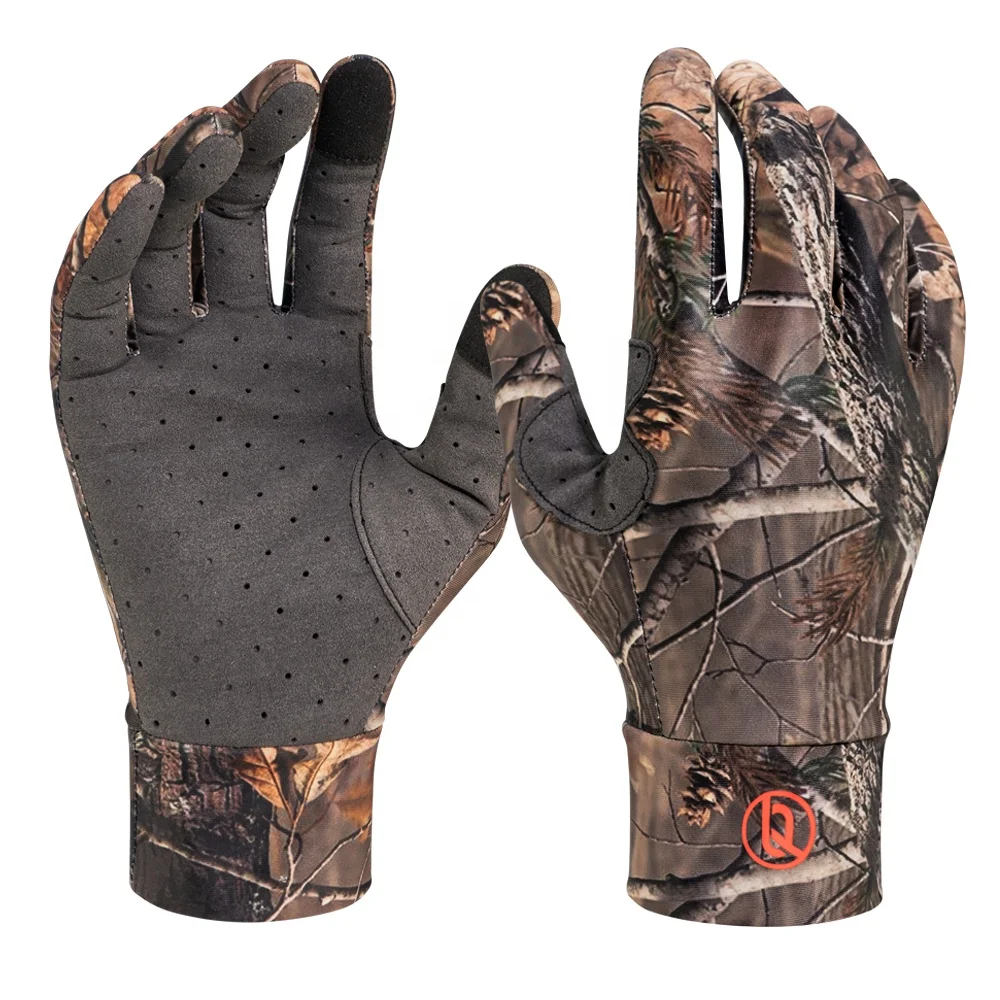 

Full Finger Touch Screen Summer Autumn Spring Fishing Hunting Gloves Manufacturer, Customized printing camo accept