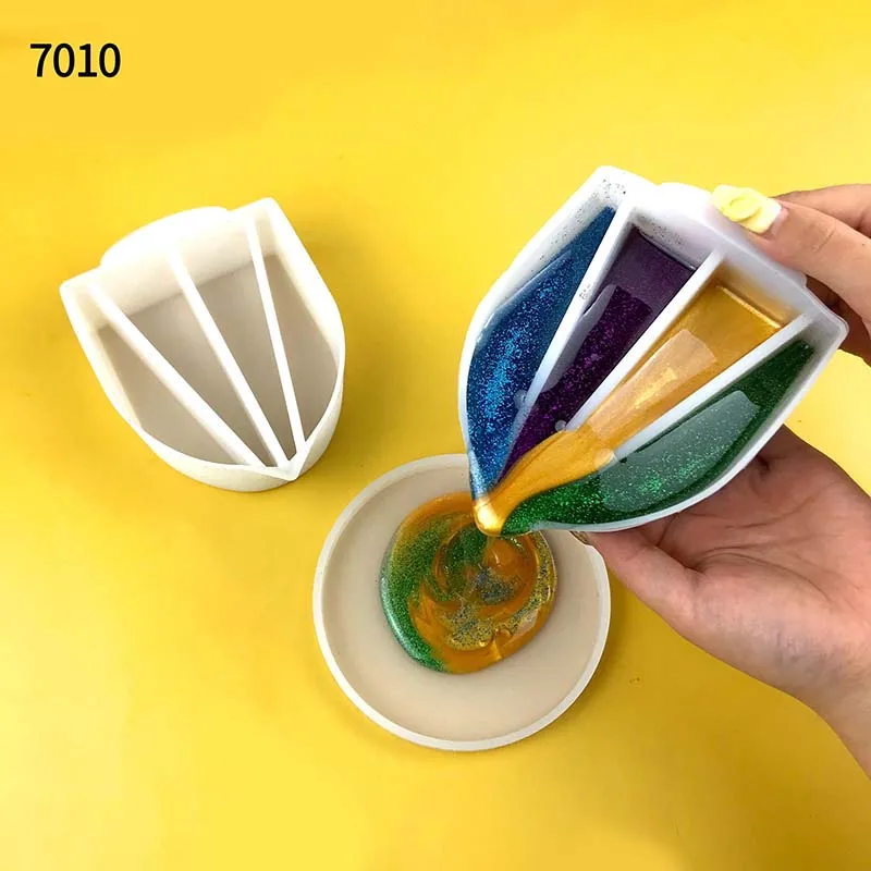 

DIY large color mixing split Mixing material mug pour silicone Paint Pour Split Bundle Acrylic Paint Pouring Cup Dispensing glue