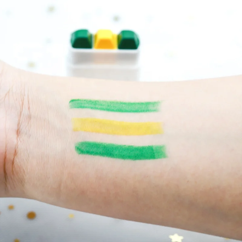 
High quality customer logo 2 colors oil based body paint face crayon 