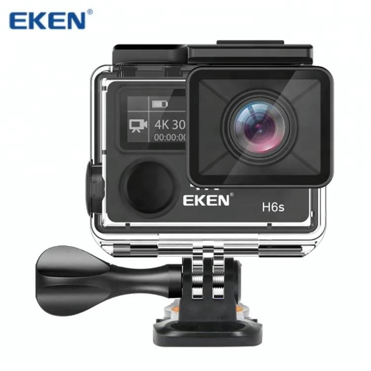 

Action Camera EKEN H6S PLUS WiFi HD 1080P 14MP 4K 6K Sports Camera for Outdoor Hiking Driving Diving 30M Waterproof Camera H6S, Black, silver