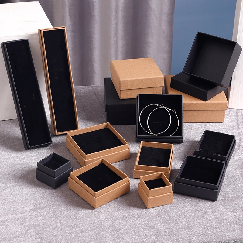 

Custom Logo Packaging Cases for Jewelry Organizer Paper Jewelry Box Gift Boxes, As picture