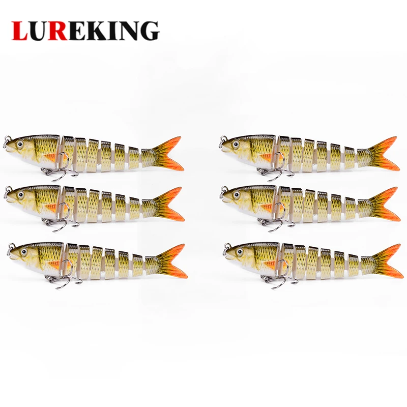 

Artificial Hard ABS Plastic Fishing Lure Swimbait , Section Multi Jointed Fishing Lures For Bass