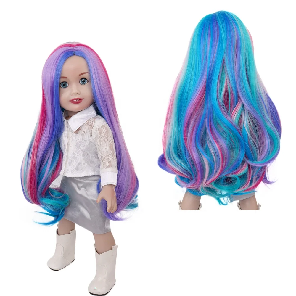 

Doll accessories American hair Clothes curly hair Fits 18 inch Dolls Like Our Generation My Life American Doll wigs Outfits