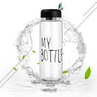 

2019 Newest Design 500ml Reusable Plastic Sport Water Bottle with Custom Logo