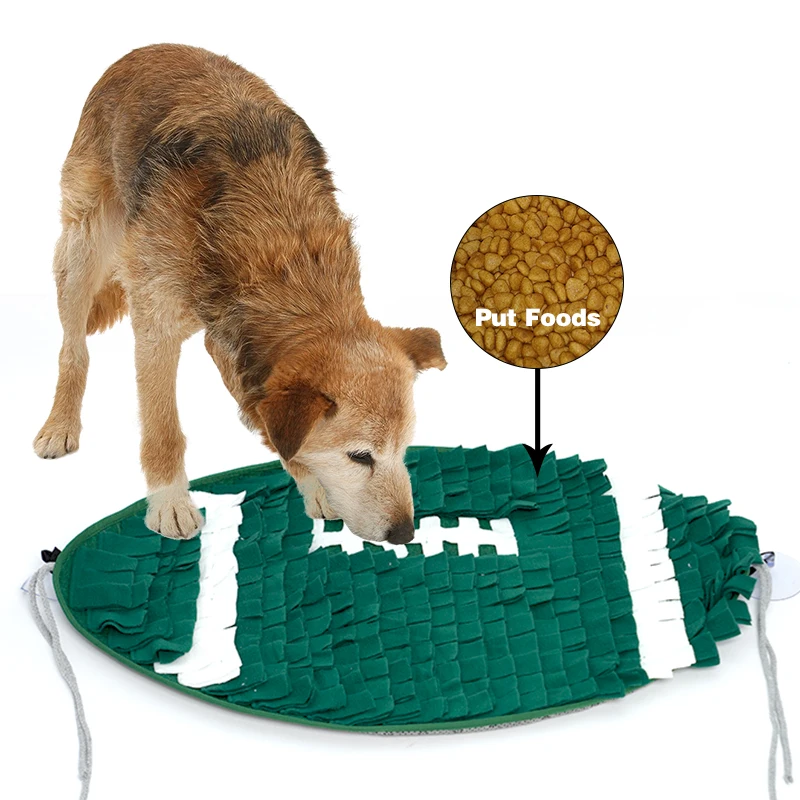 

Manufacturer wholesale feeding portable dog snuffle mat non slip fish shape design, Blue,green,brown