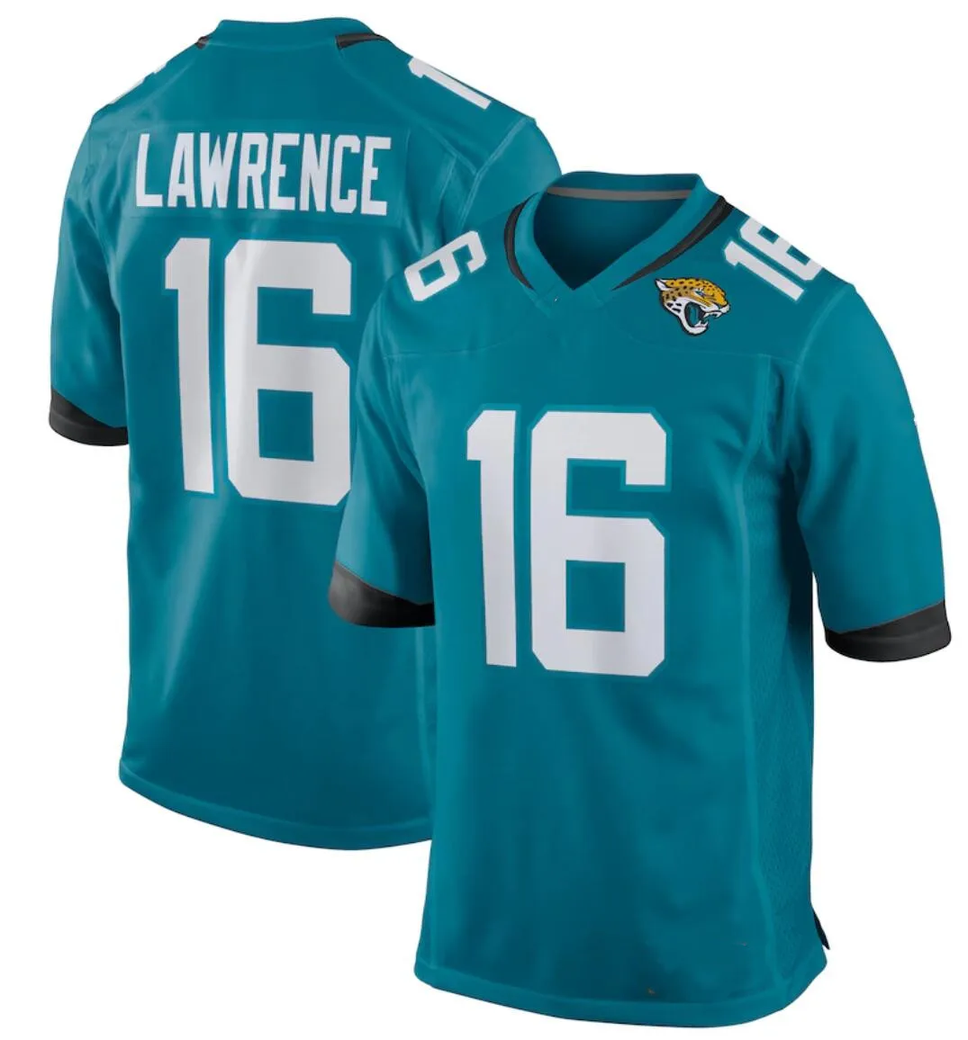 

New 2021 Draft First Round Pick Jacksonville Stitched American Football Jerseys Custom 16 Trevor Lawrence Wholesale Sport Jersey