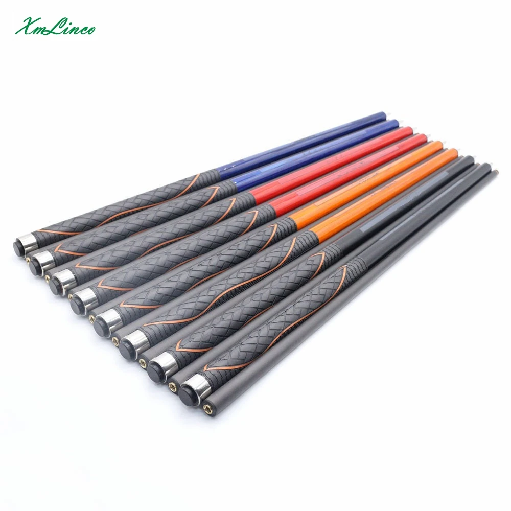 

Xmlinco 58" 12.9mm uniloc new design fashionable rubber grip break cue with carbon fiber shaft, Customized