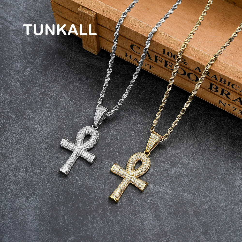 

CN340 Brass Anka Pendant Iced Out Cubic Zircon Men Necklace Hip Hop Jewelry