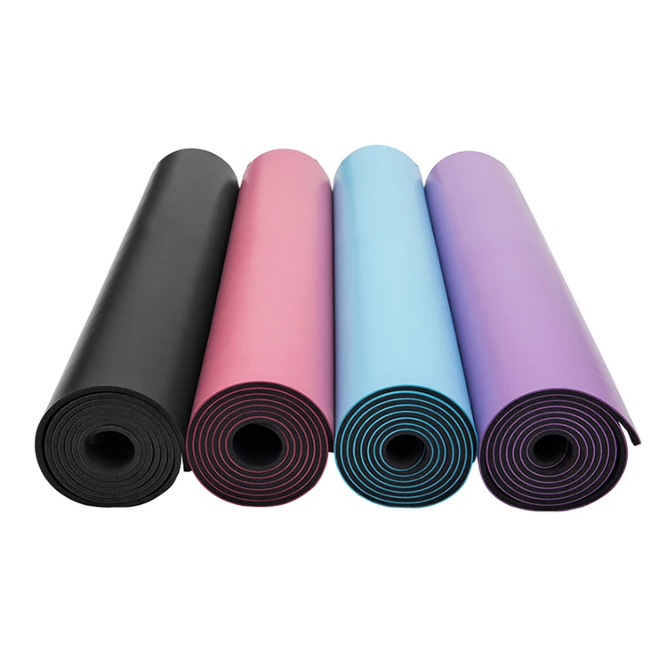 

5mm 6mm 8mm Anti Tear Eco Friendly Natural Tree 100% Rubber PU Yoga Mat, Customized color