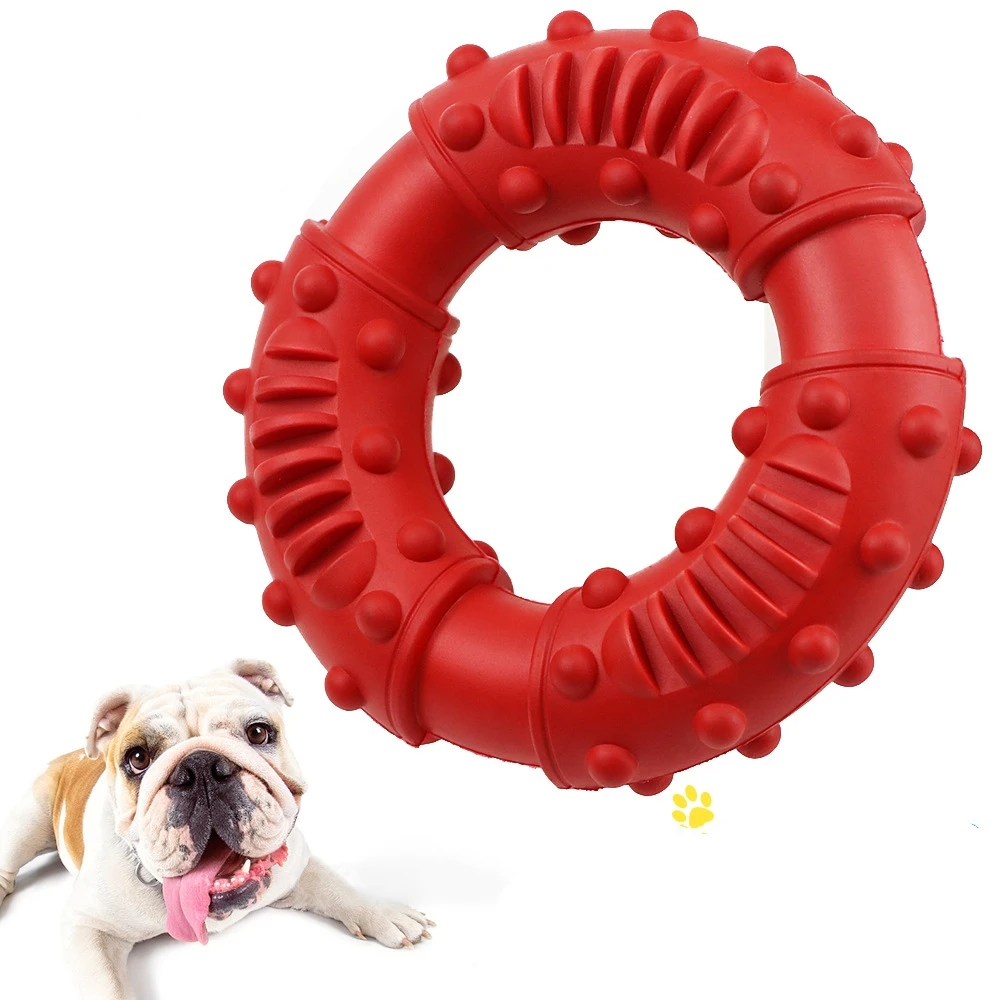 

Amazon Hot Selling Pet Supplies Clean Teeth Pet Molar Bite Toy Rubber Interactive Dog Ring Toys Pet Chew Toy