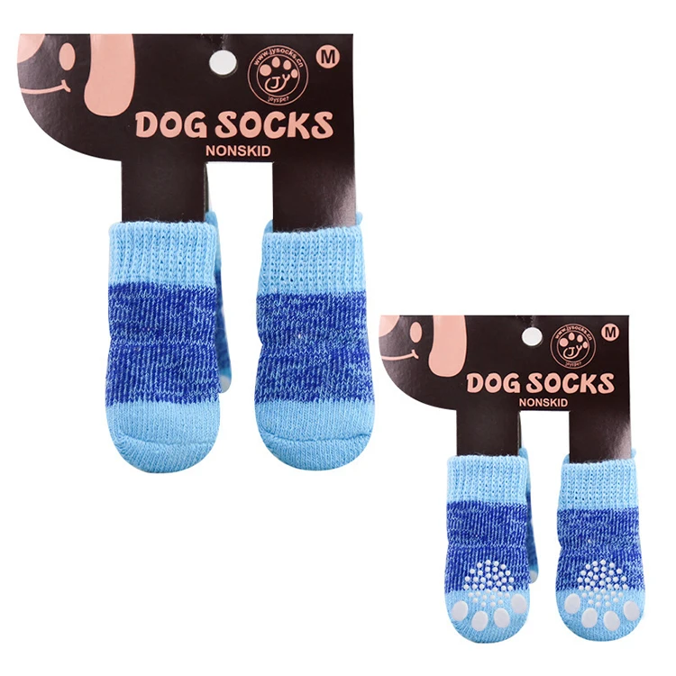 

New Design Selling Best Double Side Anti-Slip Dog Socks With Adjustable Straps And Rubber Socks For Dogs On Sale, Multi colors