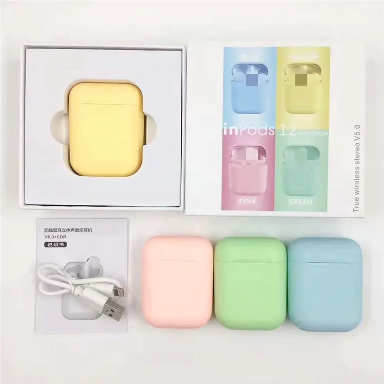 

Original tws inpods 12 tws wireless earphones headphones earbuds inpods 12 tws for iphone